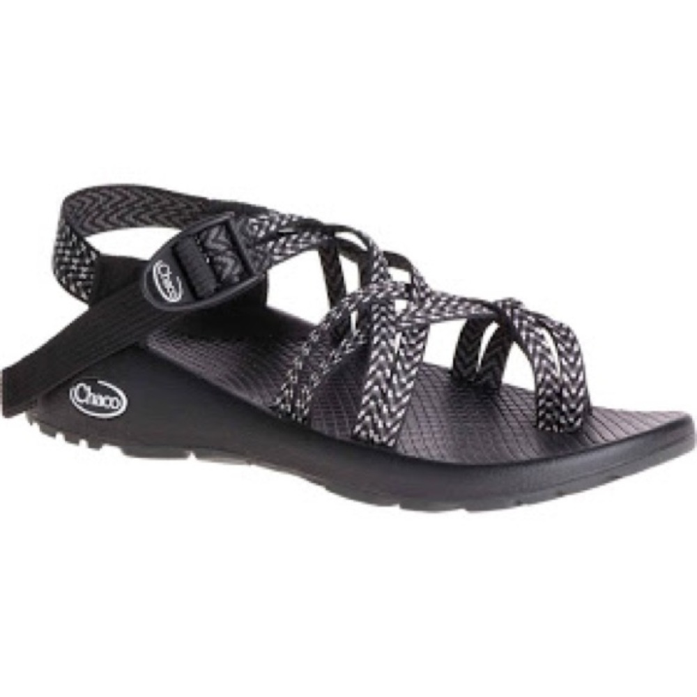 Black Chacos z double strap z/cloud toe strap